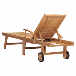 VidaXL 3073169 sedia da esterno Salone Acciaio galvanizzato, Teak - Vista aggiuntiva 5