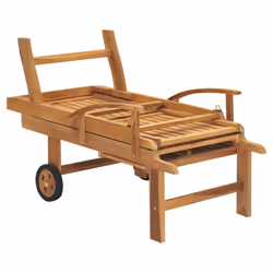 VidaXL 3073169 sedia da esterno Salone Acciaio galvanizzato, Teak - Vista aggiuntiva 6