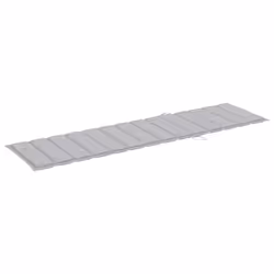 VidaXL 3073187 sedia da esterno Salone Seduta imbottita Acciaio galvanizzato, Teak Grigio - Vista aggiuntiva 8
