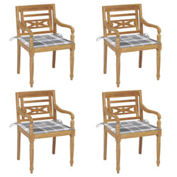 VidaXL 3073309 sedia da esterno Terrazzo Seduta imbottita Teak