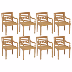 VidaXL 3073352 sedia da esterno Terrazzo Seduta imbottita Teak Beige