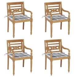 VidaXL 3073363 sedia da esterno Terrazzo Seduta imbottita Teak