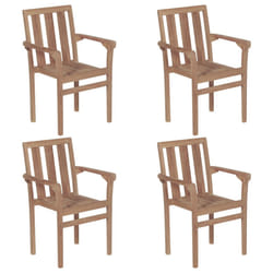 VidaXL 3073376 sedia da esterno Terrazzo Teak