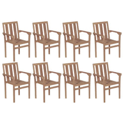 VidaXL 3073378 sedia da esterno Terrazzo Teak