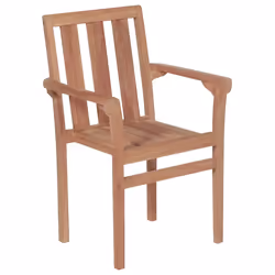 VidaXL 3073379 sedia da esterno Terrazzo Seduta imbottita Teak Antracite