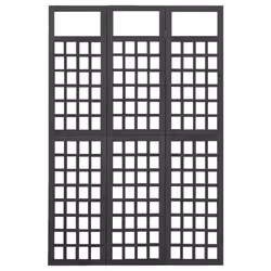 Divisorio a 3 Pannelli in Legno di Abete Nero 121x180 cmcod mxl 73432 - Vista aggiuntiva 3