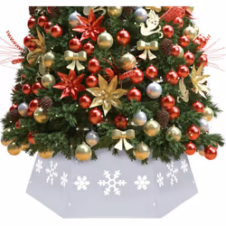Aggiungete fascino natalizio in più al vostro albero di Natale con questa gonna ad albero! Questo collare per alberi, con mot ...