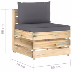 VidaXL 3074507 panca da esterno Legno - Vista aggiuntiva 6