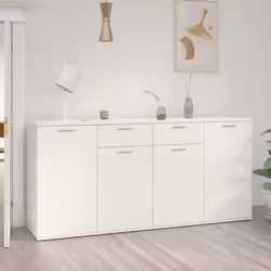 Caratterizzata da un fascino minimalista, questa credenza soddisferà tutte le vostre esigenze e sarà un complemento ideale pe ...