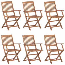 VidaXL 3075045 sedia da esterno Terrazzo Seduta imbottita Legno di acacia Rosso - Vista aggiuntiva 2