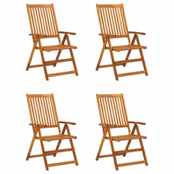 VidaXL 3075067 sedia da esterno Terrazzo Seduta imbottita Legno di acacia