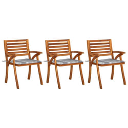 VidaXL 3075188 sedia da esterno Terrazzo Seduta imbottita Legno di acacia
