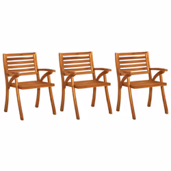 VidaXL 3075188 sedia da esterno Terrazzo Seduta imbottita Legno di acacia