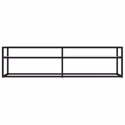 vidaXL Mobile Porta TV Marmo Bianco 160x40x40,5 cm in Vetro Temperato - Vista aggiuntiva 3