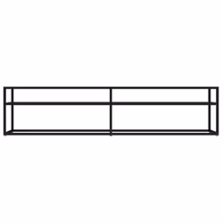 vidaXL Mobile Porta TV Nero 180x40x40,5 cm in Vetro Temperato - Vista aggiuntiva 3
