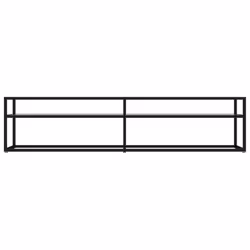 vidaXL Mobile Porta TV Marmo Bianco 180x40x40,5 cm in Vetro Temperato - Vista aggiuntiva 3