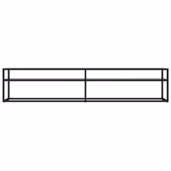 vidaXL Mobile Porta TV Trasparente 200x40x40,5 cm in Vetro Temperato - Vista aggiuntiva 3