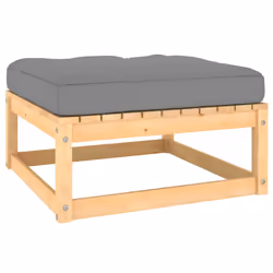 VidaXL 3076279 panca da esterno Legno, Tessuto, Poliestere