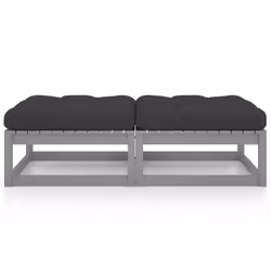 VidaXL 3076281 panca da esterno Legno, Tessuto, Poliestere