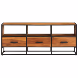 Mobile Porta TV 110x30x45 cm in Legno Massello di Acaciacod mxl 79463 - Vista aggiuntiva 2