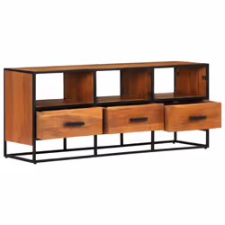Mobile Porta TV 110x30x45 cm in Legno Massello di Acaciacod mxl 79463 - Vista aggiuntiva 3