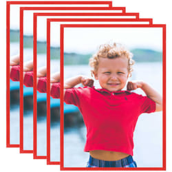 Cornici Foto Collage 5 pz per Parete o Tavolo Rosse 70x90cm MDF vidaXL