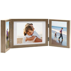 Vidaxl - Cornici Portafoto a Libro Marrone Chiaro 28x18 cm+2x(13x18 cm) 2188