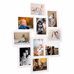 Esponete i vostri momenti più cari su foto con questa cornice portafoto per collage alla moda. I vostri ricordi vengono visua ...