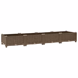 vidaXL Fioriera Rialzata 160x40x23 cm in Polipropilene - Vista aggiuntiva 2