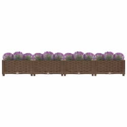 vidaXL Fioriera Rialzata 160x40x23 cm in Polipropilene - Vista aggiuntiva 3