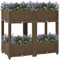 Vidaxl - Fioriera Rialzata 80x40x71 cm in Polipropilene 6553
