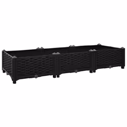 vidaXL Fioriera Rialzata 120x40x23 cm in Polipropilene - Vista aggiuntiva 2