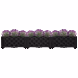 vidaXL Fioriera Rialzata 120x40x23 cm in Polipropilene - Vista aggiuntiva 3