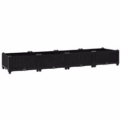 vidaXL Fioriera Rialzata 160x40x23 cm in Polipropilene - Vista aggiuntiva 2