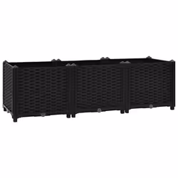 vidaXL Fioriera Rialzata 120x40x38 cm in Polipropilene - Vista aggiuntiva 2