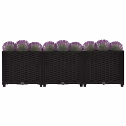 vidaXL Fioriera Rialzata 120x40x38 cm in Polipropilene - Vista aggiuntiva 3
