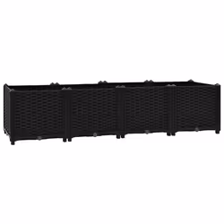vidaXL Fioriera Rialzata 160x40x38 cm in Polipropilene - Vista aggiuntiva 2