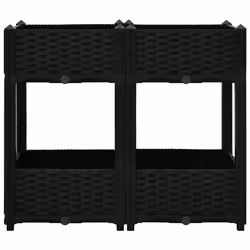 vidaXL Fioriera Rialzata 80x40x71 cm in Polipropilene - Vista aggiuntiva 3