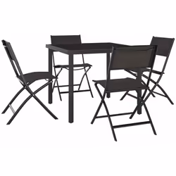 Con un design elegante e una struttura in acciaio resistente, questo set di mobili da pranzo è la scelta perfetta per il vost ...