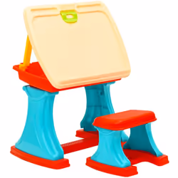 Il set multifunzionale per bambini, costituito da scrivania e cavalletto, rende l'apprendimento divertente per i vostri bimbi ...