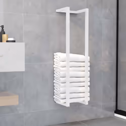 Questo portasciugamani sarà un'aggiunta pratica e decorativa al vostro bagno. Questo portasciugamani è realizzato in acciaio ...