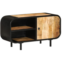 Vidaxl - Mobile Porta tv 90x30x48 cm in Legno di Mango Grezzo 6681
