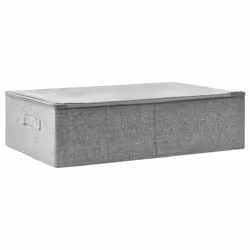 vidaXL Scatola Portaoggetti in Tessuto 70x40x18 cm Grigio - Vista aggiuntiva 2