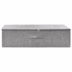 vidaXL Scatola Portaoggetti in Tessuto 70x40x18 cm Grigio - Vista aggiuntiva 3