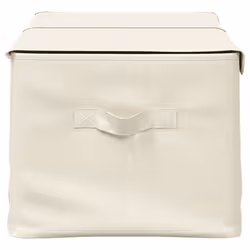 VidaXL 332916 scatola di conservazione Oxford, Poliestere, Polipropilene (PP) Crema - Vista aggiuntiva 6