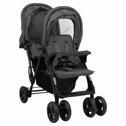 Passeggino Gemellare a Tandem Grigio Scuro in Acciaiocod mxl 94917 - Vista aggiuntiva 2