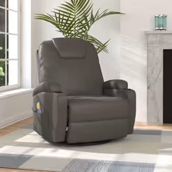 VidaXL 335850 sedia massaggiante elettrica Antracite