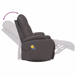 VidaXL 335850 sedia massaggiante elettrica Antracite - Vista aggiuntiva 5