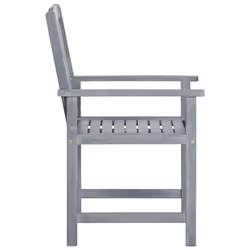 VidaXL 3078206 sedia da esterno Terrazzo Legno di acacia Grigio - Vista aggiuntiva 4