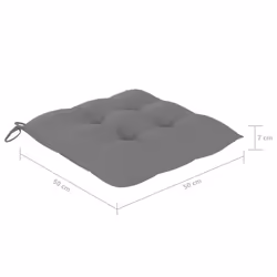 VidaXL 3078250 sedia da esterno Terrazzo Seduta imbottita Legno di acacia Grigio - Vista aggiuntiva 8